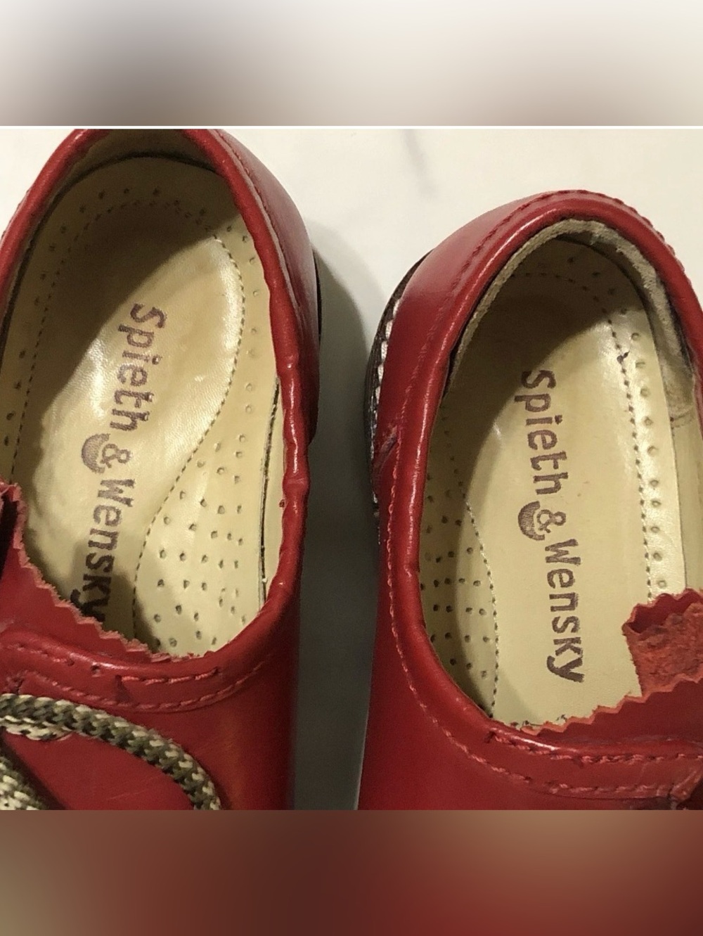 Spieth & Wensky Haferl Red Leather Loafer Rubber Sole Shoes German Sz 36 EU 6 US - Picture 5 of 9